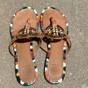 Miller Enamel- Logo, Sandal- Leather ToryBurch